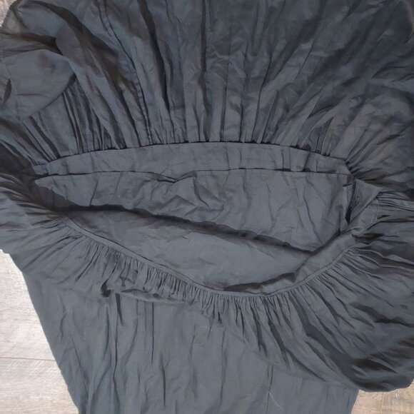 Lucky Brand Peasant Boho Beach Sundress Vneck Ruffled Lined Midi Size L NWT - Picture 10 of 14